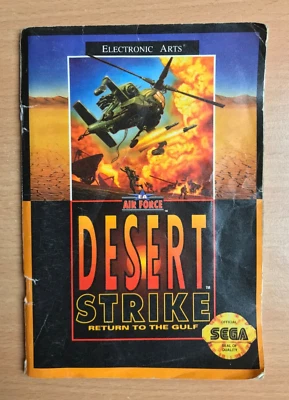 DESERT STRIKE - Sega Instruction Manual - Image 1 of 2