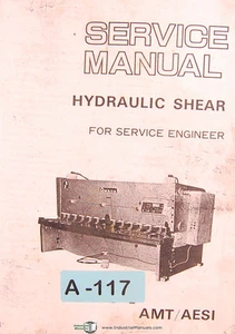 Cizalla hidráulica Amada H, AMT/AESI, año manual de ingeniero de servicio (1983) - Imagen 1 de 3