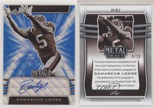 2019 Leaf Metal Draft Blue Wave /20 Damarkus Lodge #SV-DL2 Rookie Auto RC