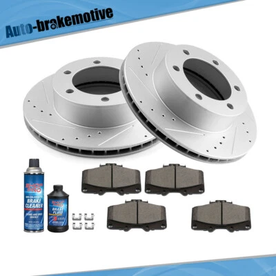 KIT DE PASTILLAS DE FRENO DELANTERAS PERFORADAS + PASTILLAS DE FRENO DE CERÁMICA PARA TOYOTA TACOMA 4x4 Foto 1 de 4