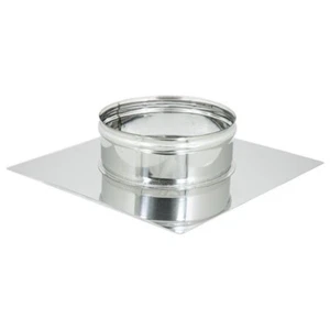 Base forata inox 6 decimi da 200x200mm a innesto F 80 - 180mm - Foto 1 di 2