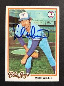 Mike Willis Blue Jays Signed 1978 Topps Baseball Card #293 Auto Autograph - Picture 1 of 2