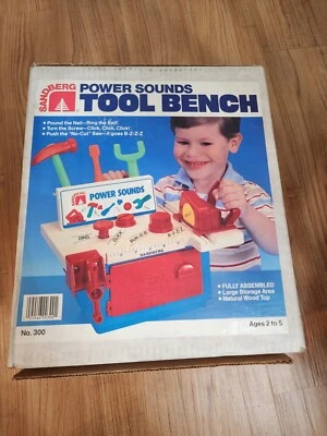 Vintage Sandberg Power Sounds Tool Bench 300 Fully Assembled in Original Box - Image 1 of 3
