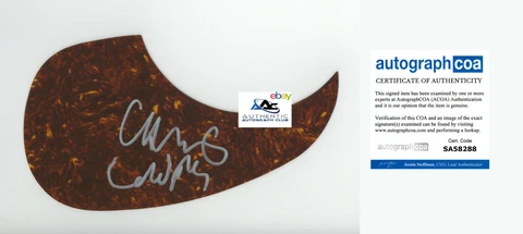 RARE CHRIS MARTIN AUTOGRAPH SIGNED PICKGUARD COLDPLAY INSCRIPTION ACOA Cover
