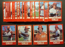 1980 TCMA Salt Lake City Gulls Complete Set w/ Late Issues (26 Cards)