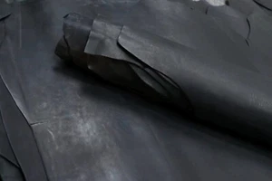 black waxed veg tanned GENUINE goatskin whole hide - Picture 1 of 5