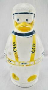 Donald Duck Walt Disney Vintage Plastic Cereal Bank Container Nabisco (O) AS IS