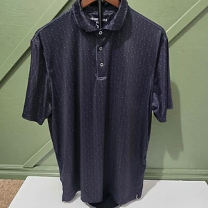 Kenneth Cole Reaction Golf Polo Shirt Golf Clubs Print Short Sleeve Size L Men - Picture 1 of 7