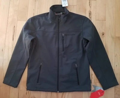 FREE COUNTRY MENS DEEPCHARCOAL SOFTSHELL JACKET 1313-M81131 small water resistan - Image 1 of 3