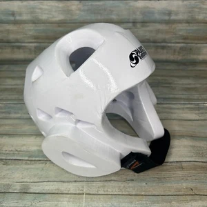 Tae Kwon Do Arti Marziali Karate Sparring Copricapo Piccolo Casco in Schiuma Bianco - Foto 1 di 5