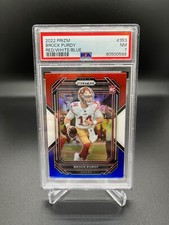 2022 Prizm #353 Brock Purdy Red White Blue Rookie Card PSA 7 NEAR MINT