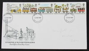 GB Royal Mail Liverpool and Manchester Railway 1980 First Day Cover FDC - Picture 1 of 2
