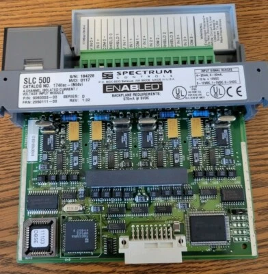 Spectrum Controls "SLC500" SER D REV 1.02  4-Channel Input Module 1746sc-INI4vi - Image 1 of 2