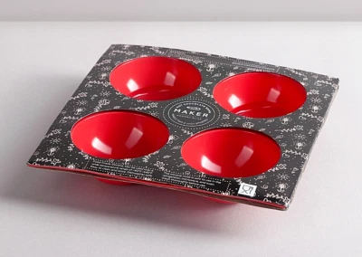 "Molde bomba de chocolate caliente Bennkai 2"" molde de silicona rojo nuevo con etiquetas" Foto 1 de 3