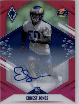 2021 Panini Phoenix Rookie Autographs Pink #187 Ernest Jones Auto /99 - NM-MT - Image 1 of 2