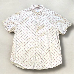Herren Hemd mit Flamingo Print Kurzarm Tropical Holiday XL leichte Baumwolle - Bild 1 von 6