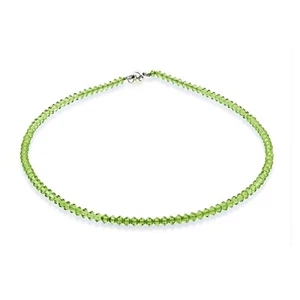 Spark Silver Jewelry Collier Kristall Farbe Peridot grün Kette Halsschmuck - Bild 1 von 1