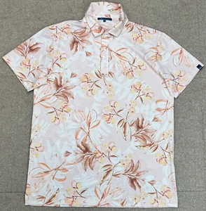 Polo da golf Shore uomo made in USA motivo floreale taglia XXL - Foto 1 di 7