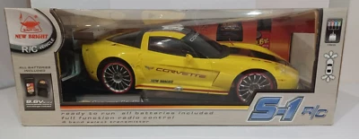 Corvette C6R S-1 Sport One Yellow Black R/C Car New Bright RARE Radio Control - Image 1 of 4