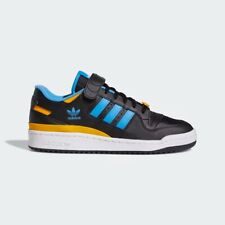 Adidas Men's Forum Low Originals Sneakers FZ6890 Black Pulse Blue Gold Sz 9-10.5