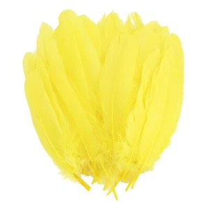 200 Pieces Yellow Feathers for Craft Wedding Home Party Decorations 6-8 Inche... - Picture 1 of 7