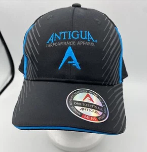 New With Tags Antigua Performance Apparel Black One Size Fits All Golf Hat - Picture 1 of 7