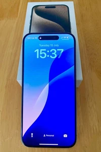 Apple iPhone 15 Pro 128GB - Natural Titanium (Unlocked) Immaculate Condition - Picture 1 of 10