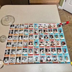 MLB Baseball Card Set Poster Nestle Golden Era Modern Hall of Famers Uncut Sheet - Picture 1 of 10