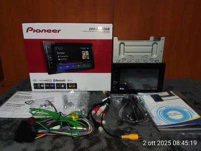 Autoradio Pioneer AVH-A240DAB 3PreOuts MirroringWMA,MP3,ACC,WAV,FLAC,CD,DVD,DivX - Immagine 1 di 4