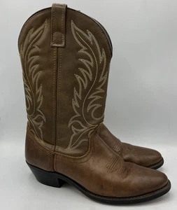 Laredo Kadi Damen Leder Braun Western Cowboystiefel Größe 8 M Zum Überziehen 5742 - Bild 1 von 7