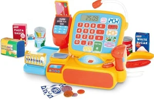 Casdon Cash Register. Toy Shopping Till Set with Working Calculator, Scanner, Pr - Picture 1 of 7