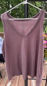 Torrid Tunic Tank Top Dusty Pink Classic Fit Soft Knit Sleeveless Size 1 - Picture 1 of 5