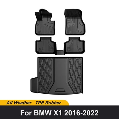 All Weather Floor Mats and Cargo Liner ATPE 3D Accessories For BMW X1 2016-2022 Foto 1 de 4