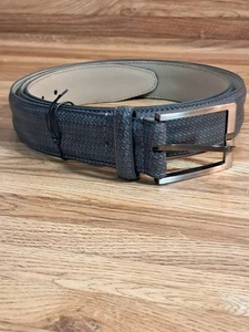 Pebble Beach Synthetic Textured Golf Belt 42-44 XL Grey Faux Alligator Look - Picture 1 of 13