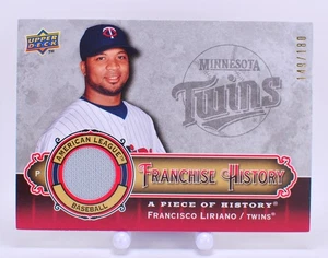 2009 UD A Piece of History Franchise History Red #FH-FL Francisco Liriano /180 - Picture 1 of 2