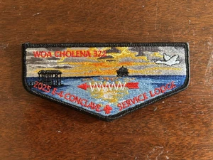 Woa Cholena Lodge 322 Section E4 Conclave 2025 Host Lodge Flap Black Border - Picture 1 of 1