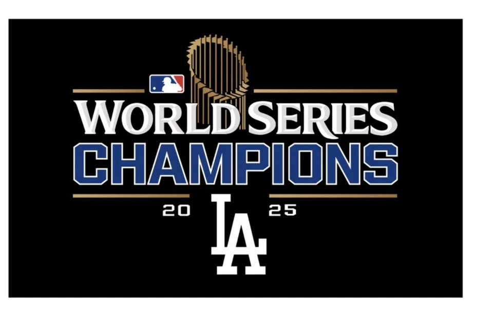Los Angeles Dodgers Fans 3x5 FT Flag 2025 World Series Champions CA SHIPPER - Image 1 of 1