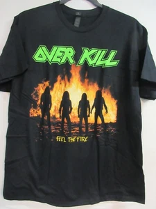 OVERKILL OFFIZIELLES MERCH FEEL THE FIRE BAND KONZERT MUSIK T-SHIRT EXTRA LARGE - Bild 1 von 3