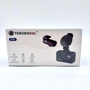 NEW Terunsoul D016 Dual Channel HD 4K Ultra Clear Recording Dash Camera With GPS - Picture 1 of 4