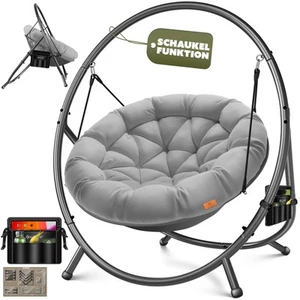 KESSER® Poltrona sospesa con telaio Bali altalena sospesa fino a 150 kg per - Foto 1 di 8