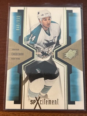 2006-07 SPx SPXcitement /999 Jonathan Cheechoo #X83 - Image 1 of 2