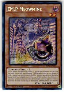 Yugioh EM:P Meowmine MP25-EN054 1st Edition Prismatic Secret Rare NM - Picture 1 of 2