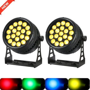 2pcs High Brightness Outdoor 20X18W 6IN1 LED Par Light RGBWA UV Church DJ Show - Picture 1 of 12