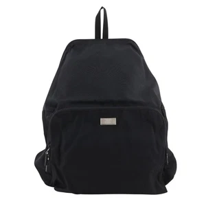 GUCCI Backpack Backpack Daypack 019.0302 black Nylon canvas unisex - Picture 1 of 12