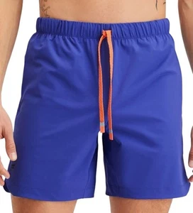 Fabletics The One Shorts Mens Size Medium Blue/Orange Run Gym Workout Athleisure - Picture 1 of 15