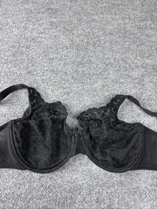 Wacoal Bra Womens 38DD Black Embroidered Underwire Full Coverage 85199 - Picture 1 of 3