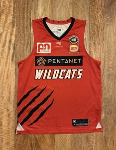 Perth Wildcats Official NBL Home Jersey First Ever Mens Size S-M - Picture 1 of 6