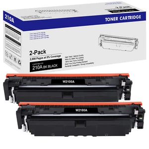 2er Pack W2100A Schwarz Toner Kompatibel zu HP 210A LaserJet Pro 4201dw MFP 4301fdw - Bild 1 von 8