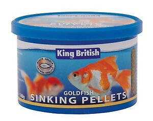King British poisson rouge COULANTES granulé de bois nourriture pour 140g