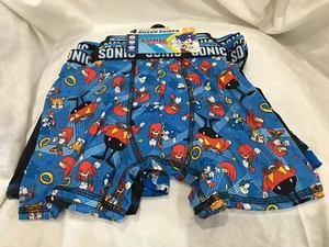 Funfare Boys 4 Pk Athletic Boxer Briefs Sonic The HedgeHog Size L 10/12 Boys New - Picture 1 of 4